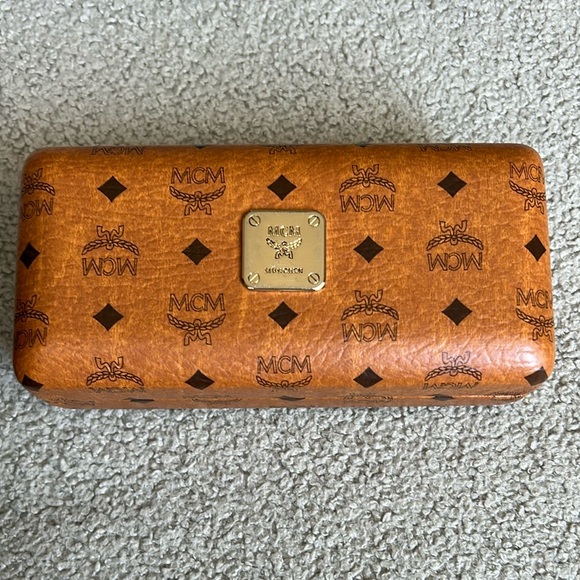 MCM Cognac sunglass/eyeglass case - Picture 1 of 5